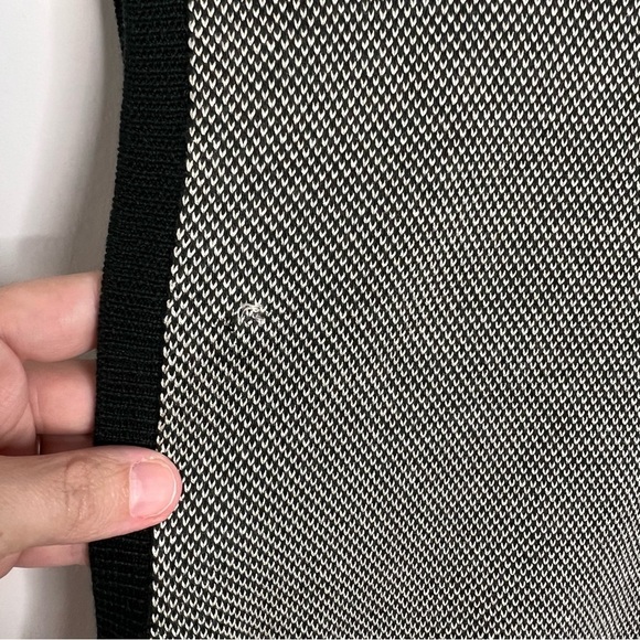 Polo Golf Mens Size Large Silk Cotton Black White Knit Sweater Vest V Neck - Picture 4 of 11